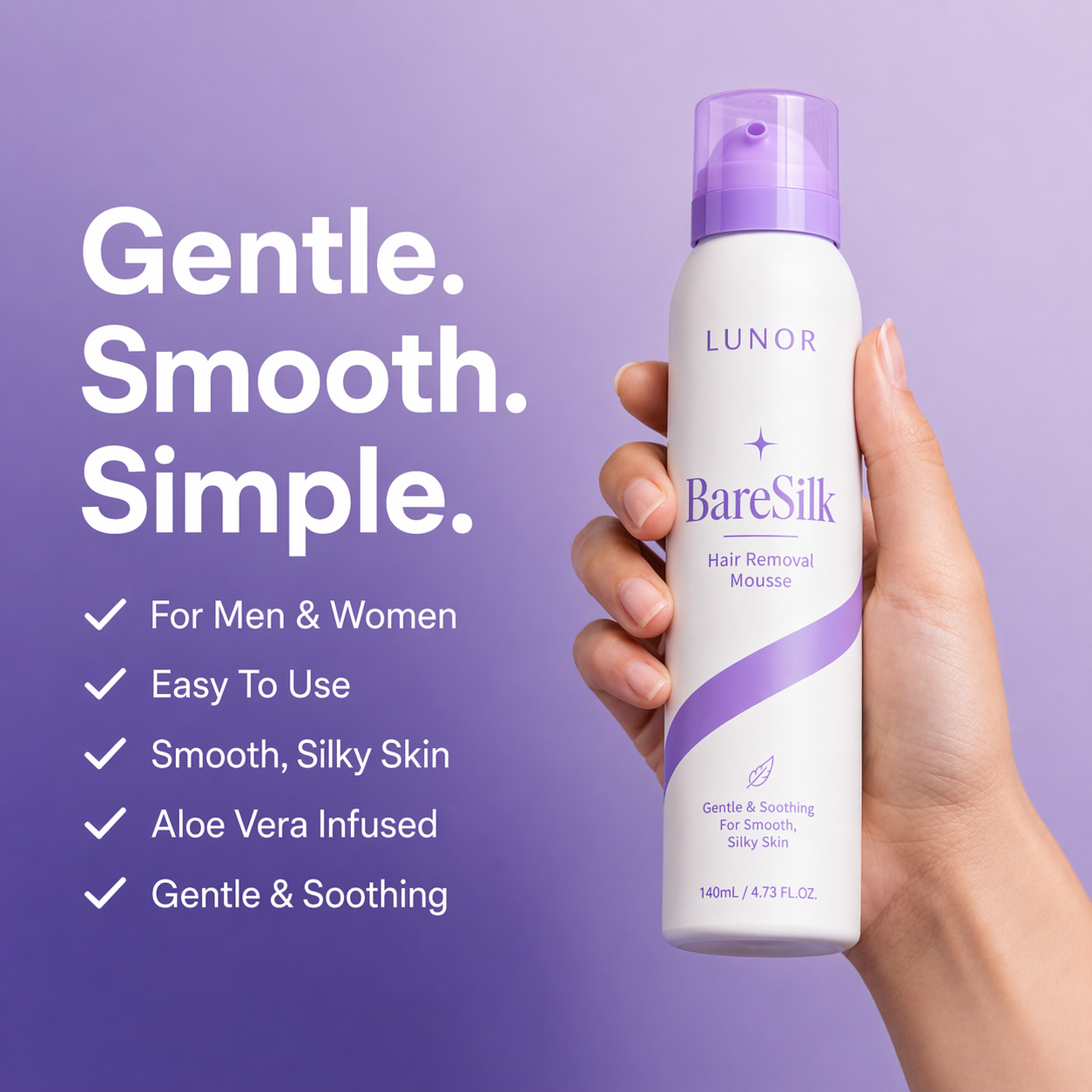 MyLunor BareSilk™ Hair Removal Mousse