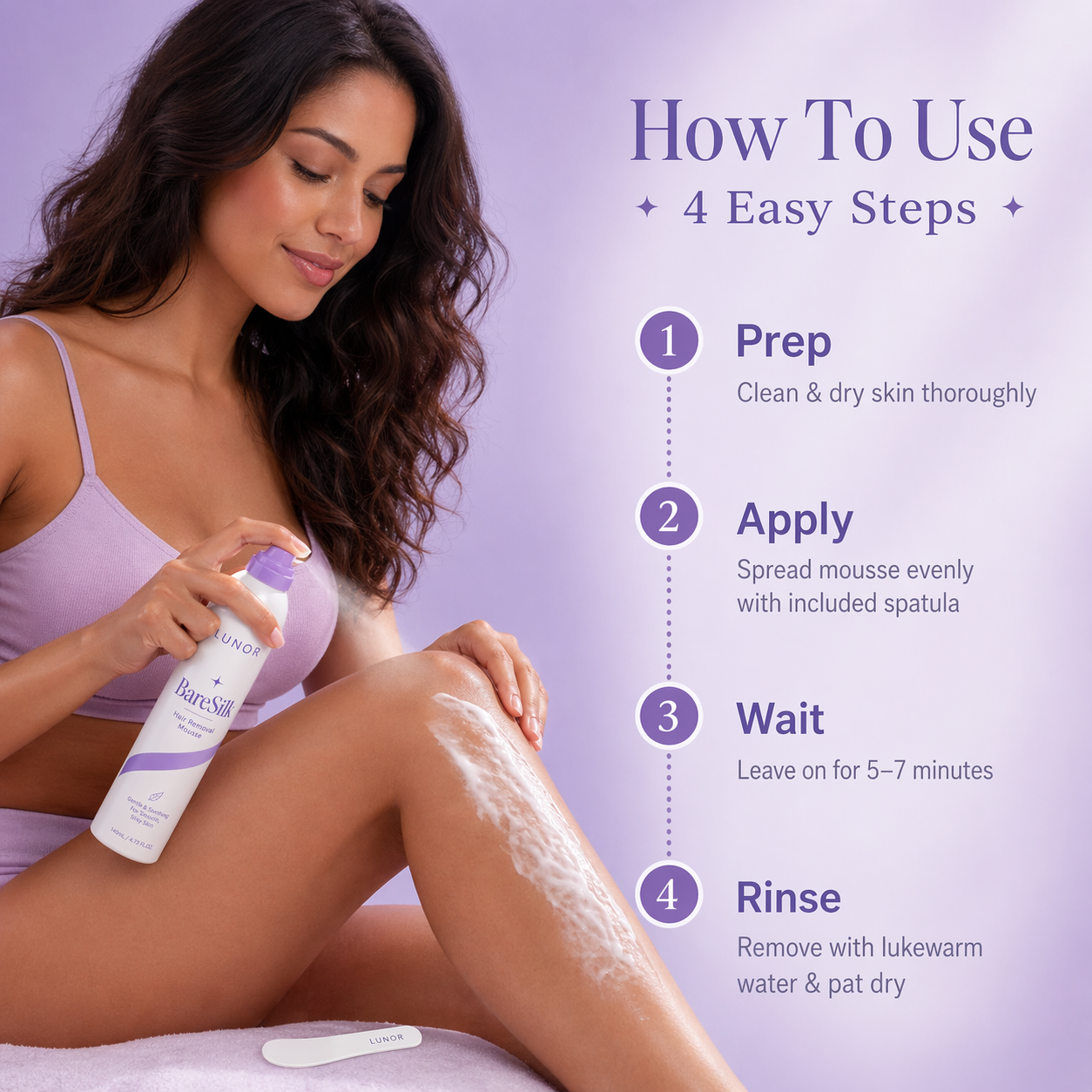 MyLunor BareSilk™ Hair Removal Mousse